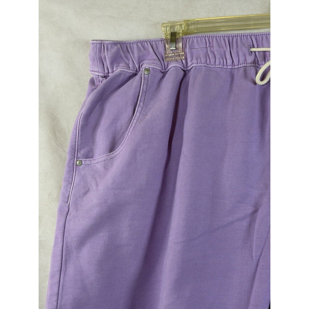 Lane Bryant Pull-On Knit Denim Shorts Women's Size 24 Purple High Rise NW 410672 - Picture 5 of 13